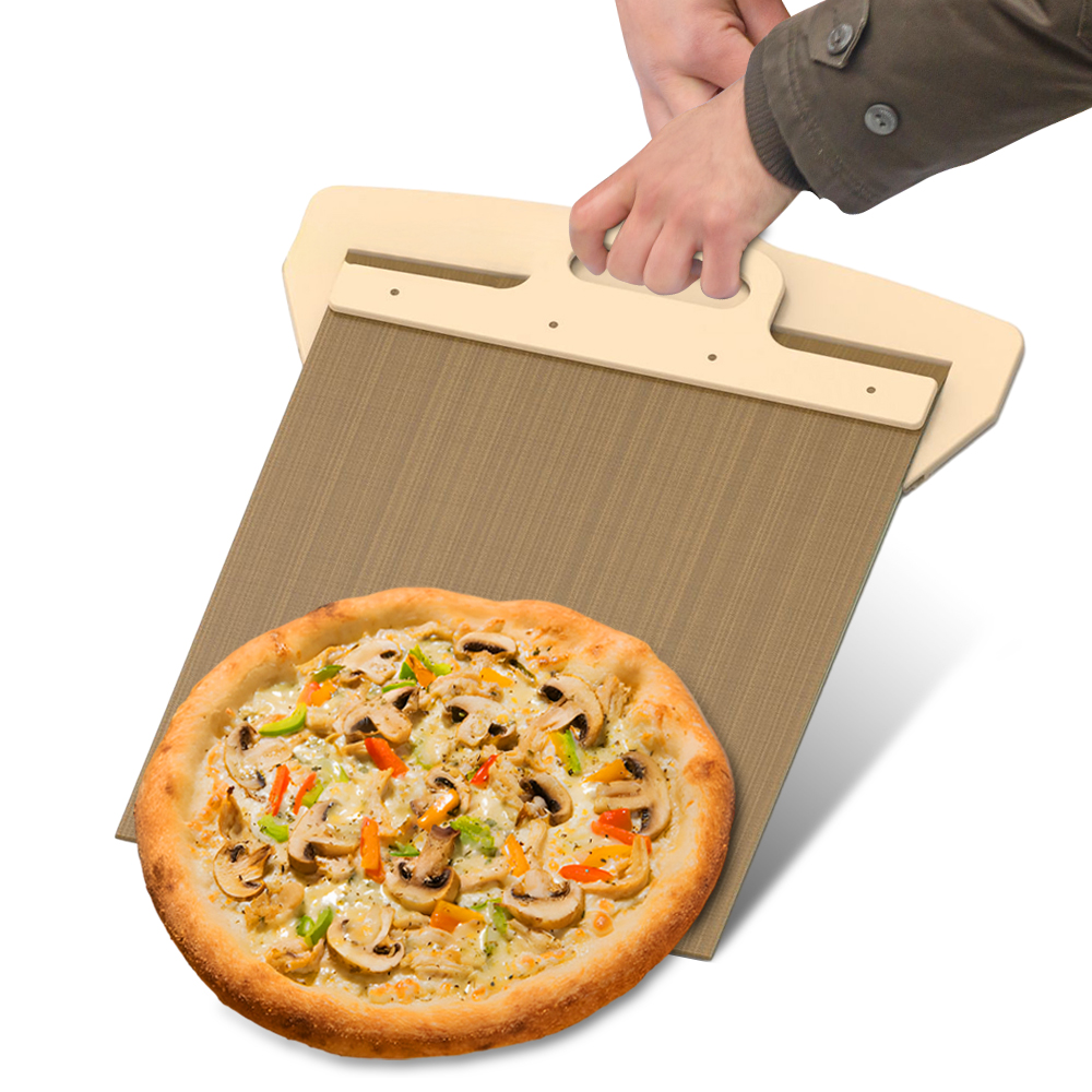 Pizza Stone Baking - Glijdende Pizzaschil-12 Inch Pizza Peddel Met