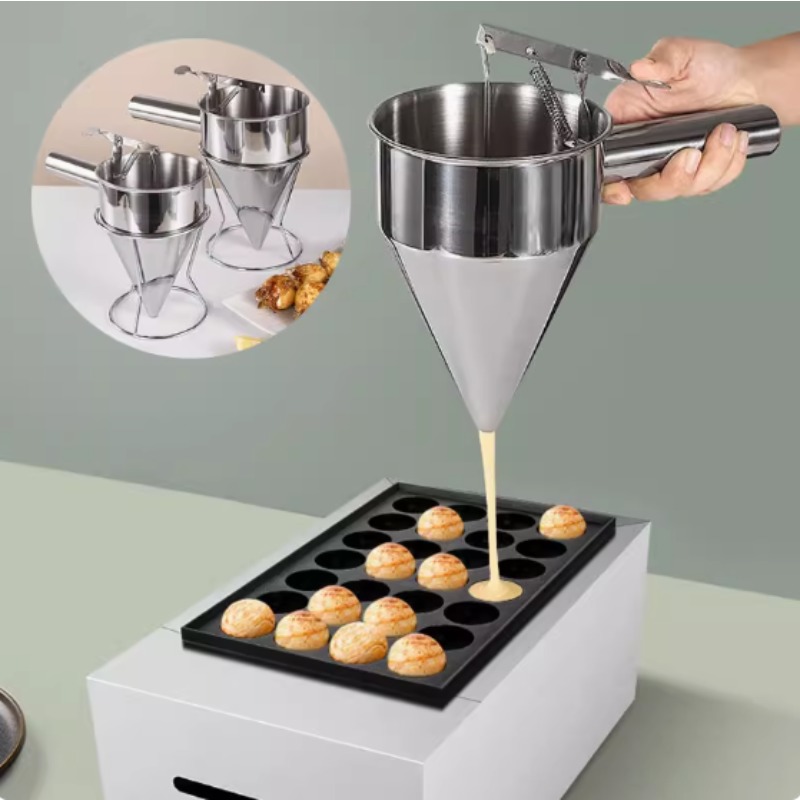 Kitchen Gadgets Deals - 600/1200ML RVS vloeistof trechterdispenser, octopusbal-gereedschap, kookkeukenaccessoires