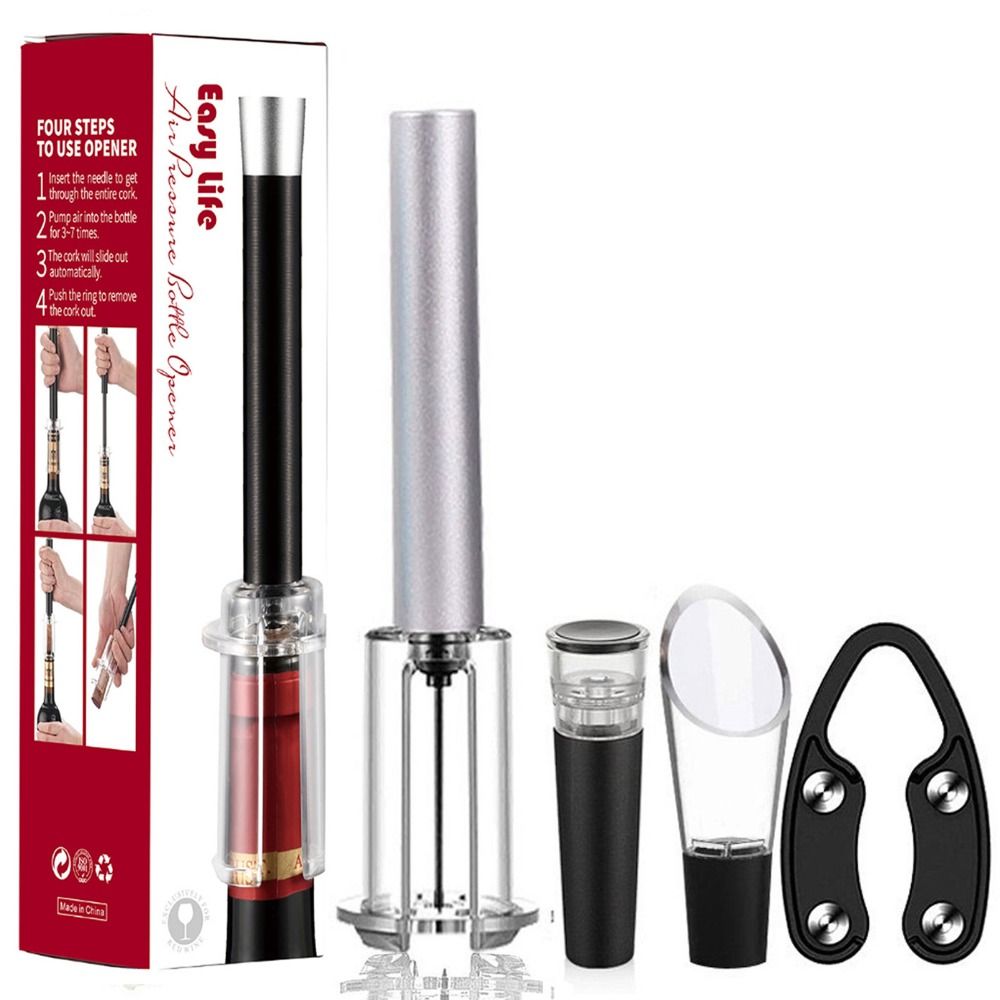 Kitchen Gadgets Deals - Baraccessoires Wijnflesopener Set Aluminiumlegering ABS Luchtpomp
