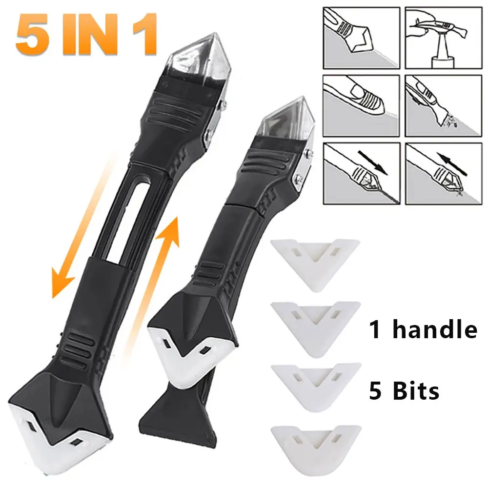 Silicone Spatula Set - 5-in-1 Metalen Kop Lijm Tool Kit