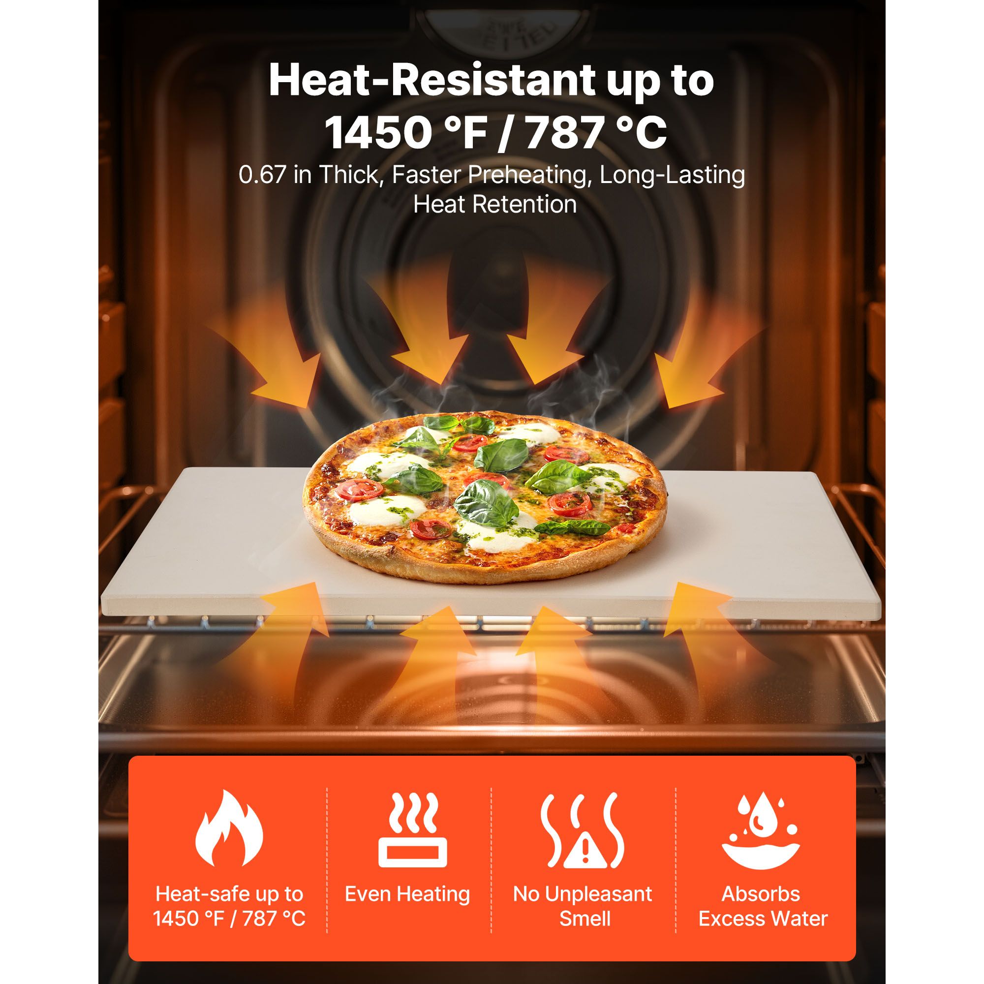 Pizzasteen, 20 x 14 x 0,67 inc - Pizza Stone Baking recensie en prijs