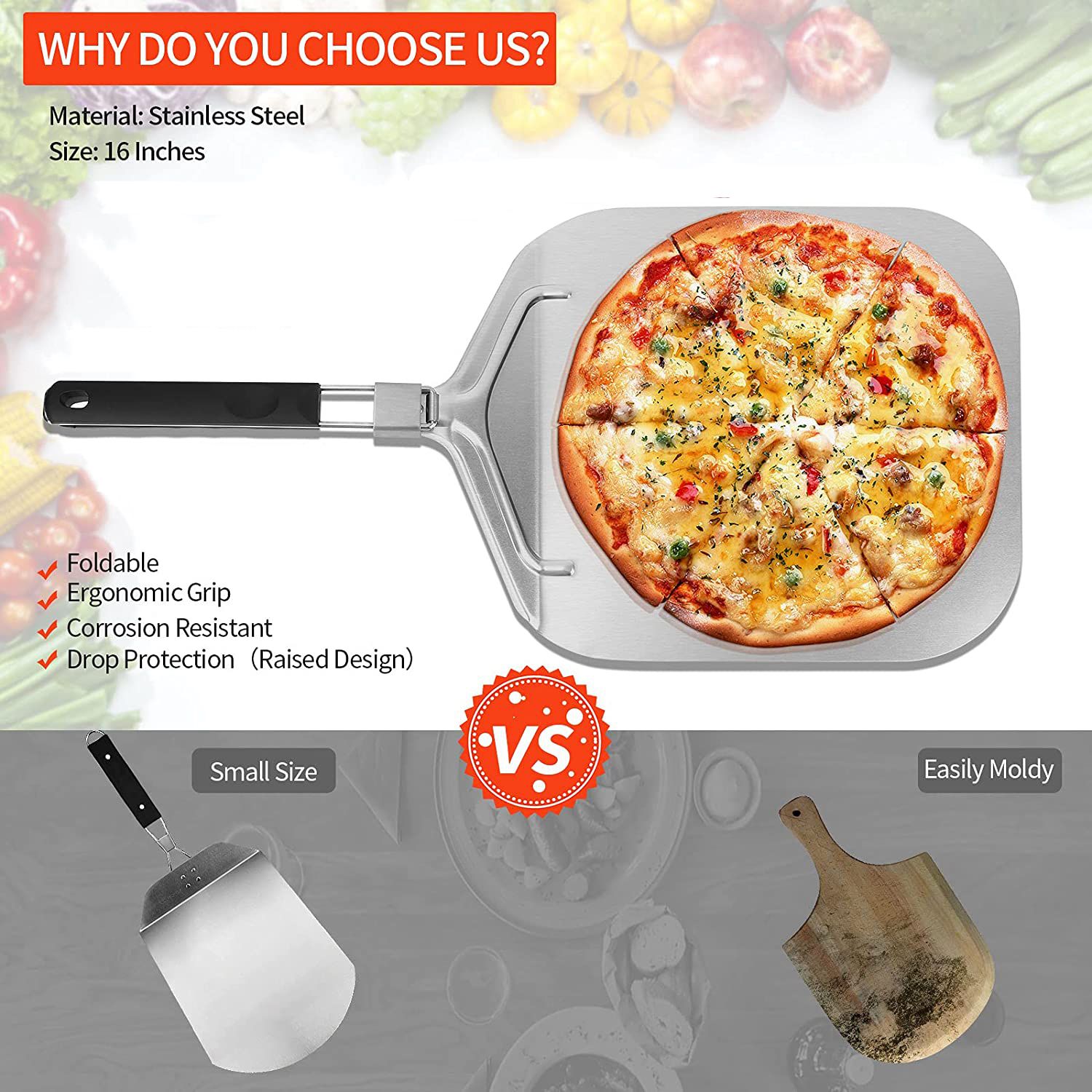 WSFS! Opvouwbare aluminium piz - Pizza Stone Baking recensie en prijs