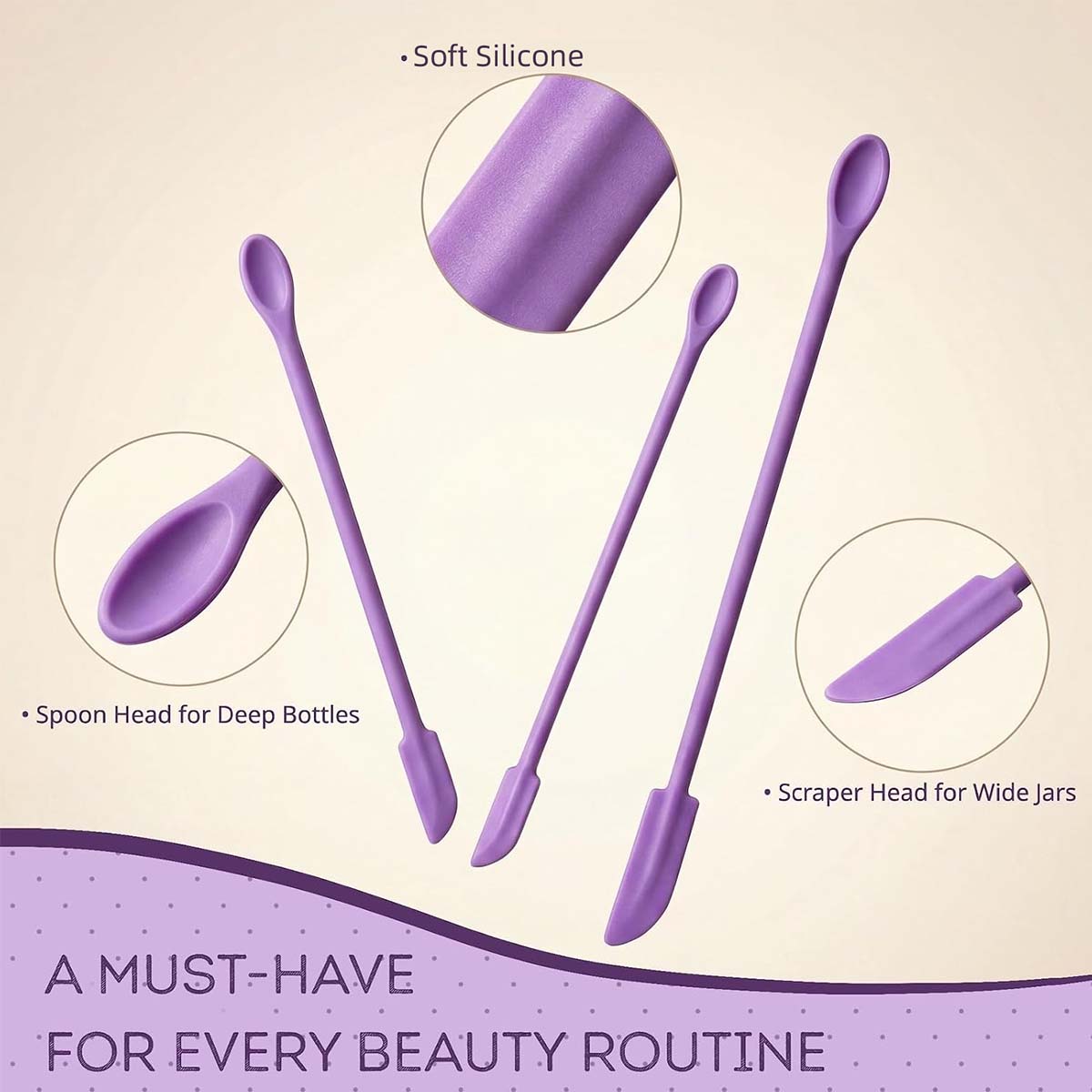 3-delige siliconen make-upspat - Silicone Spatula Set recensie en prijs