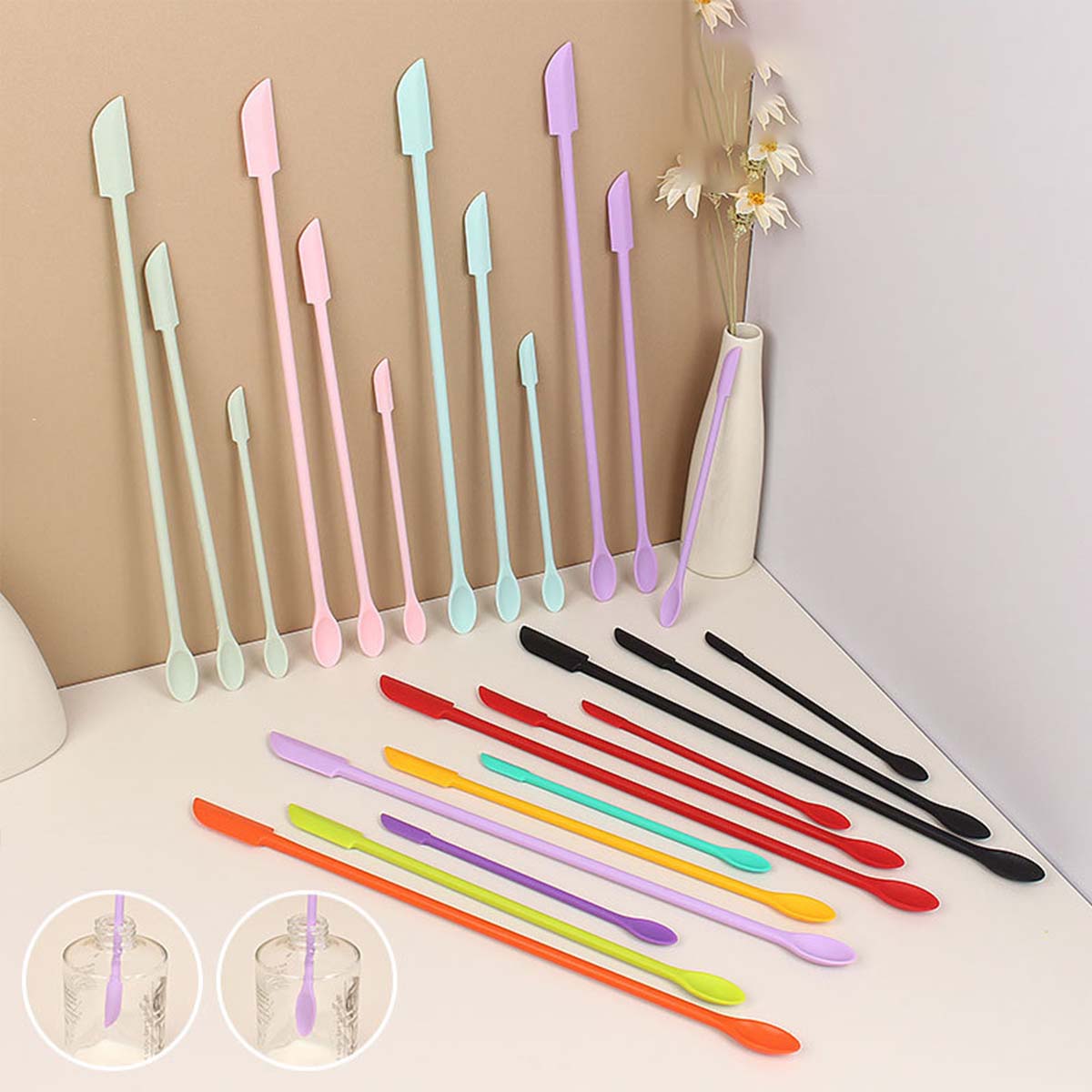 3-delige siliconen make-upspat - Silicone Spatula Set recensie en prijs